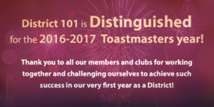 District 101 is Distinguished!