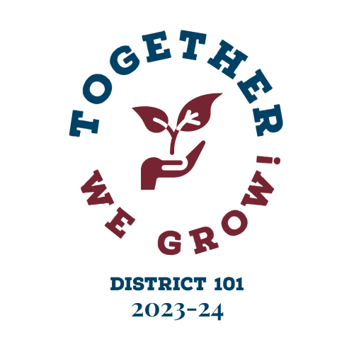 District 101 logo together we grow