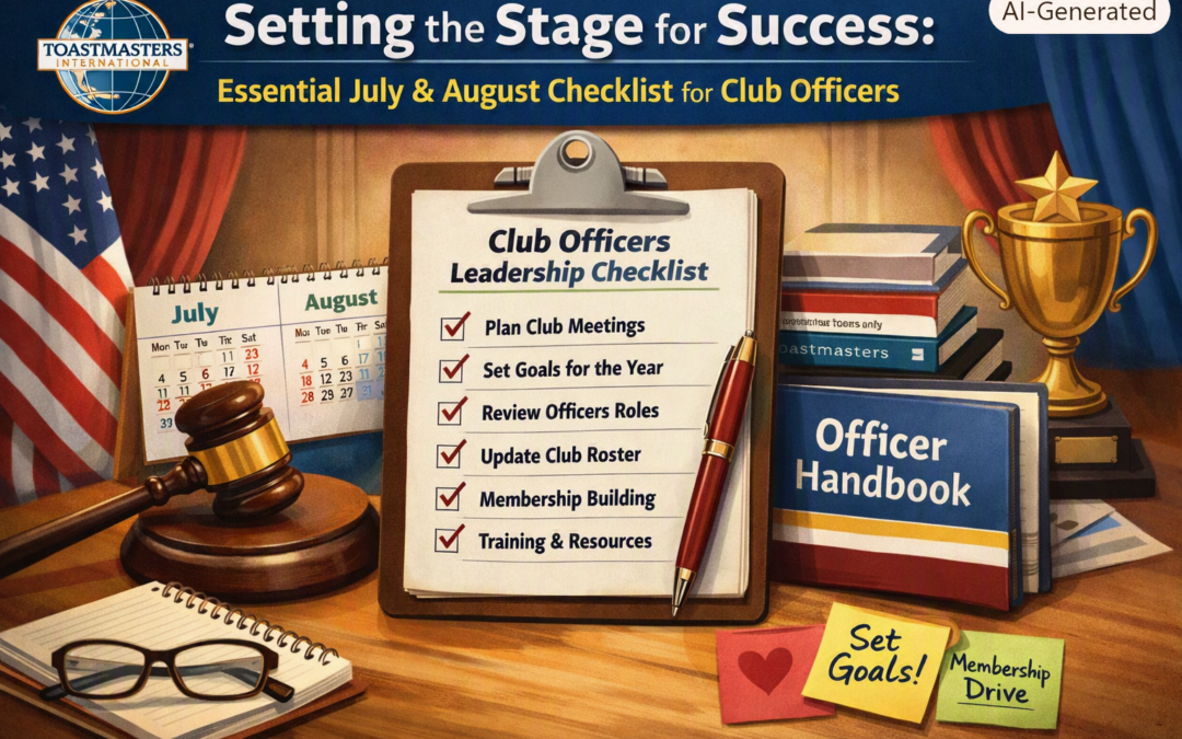 Setting the Stage for Success: Essential July & August Checklist for Club Officers
