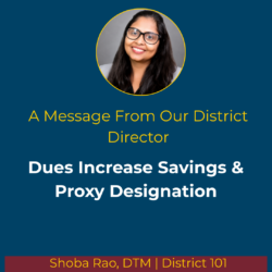 Dues Increase Savings & Proxy Designation